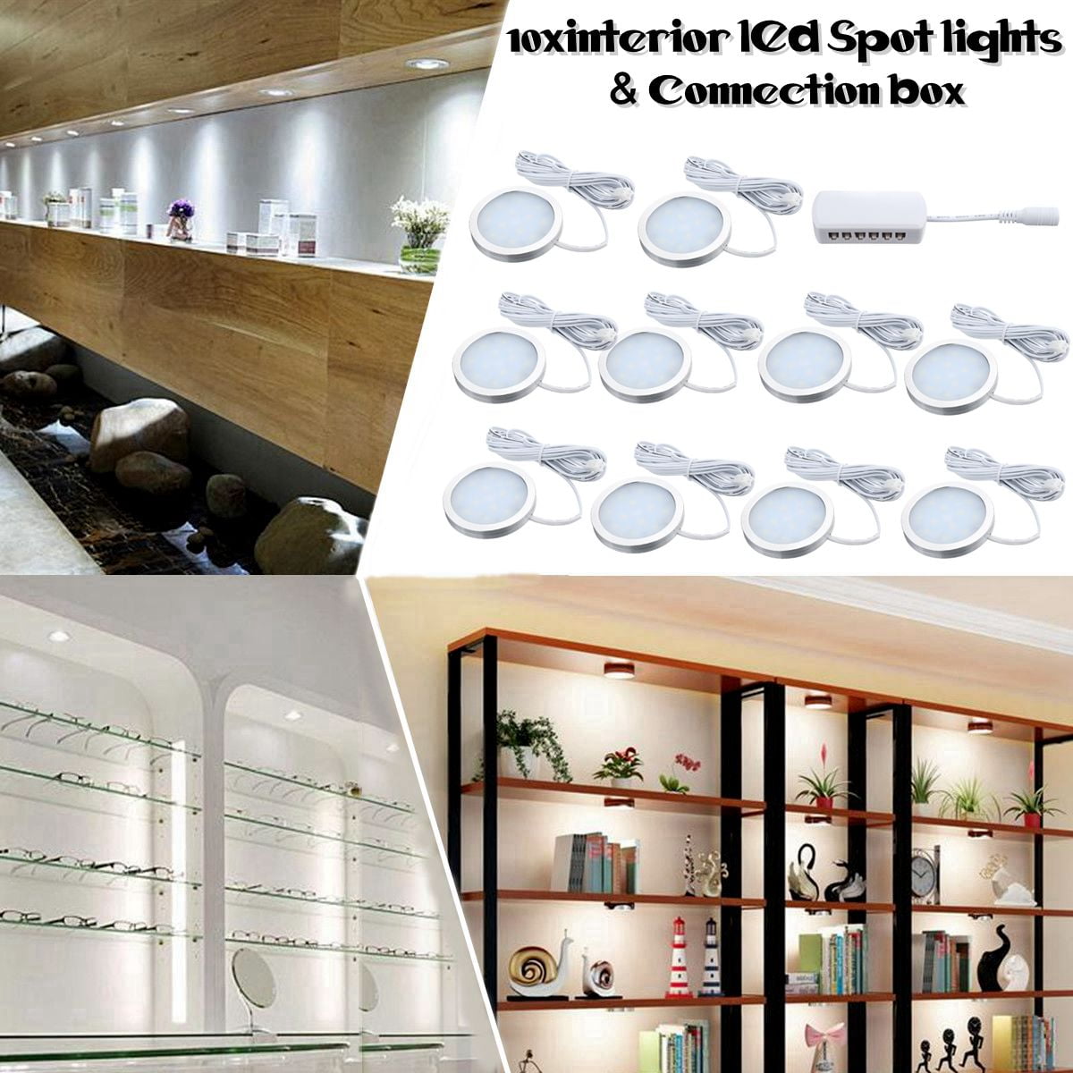 10x 12v Interior Led Spot Lights For Vw T4 T5 Camper Van Caravan Motorhome Light