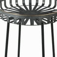 thumbnail image 3 of Benjara BM209958 Industrial Metal Accent Table with Round Cage Style Top - Gray & Black - 28 x 22 x 22 in., 3 of 5