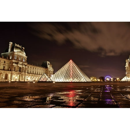 - LAMINATED POSTER Paris Architecture Louvre Building Art France Poster Print 24 x 36