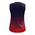 thumbnail image 4 of Aofany Men's Stripe Gradient Sports And Leisure Tank Tops Crew Neck Sleeveless Pullover Vest T-shirt Blouse, 4 of 5