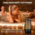 thumbnail image 3 of IXTECH Outdoor Bluetooth Speaker Waterproof Wireless with LED Flame Light, Shower Bluetooth Speaker for Camping Patio Home Decor, Wall Mount&Hook&Stake 1 Pack Fireball, 3 of 8