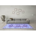thumbnail image 3 of Ahgly Company Machine Washable Indoor Rectangle Geometric Blue Traditional Area Rugs, 5' x 7', 3 of 4