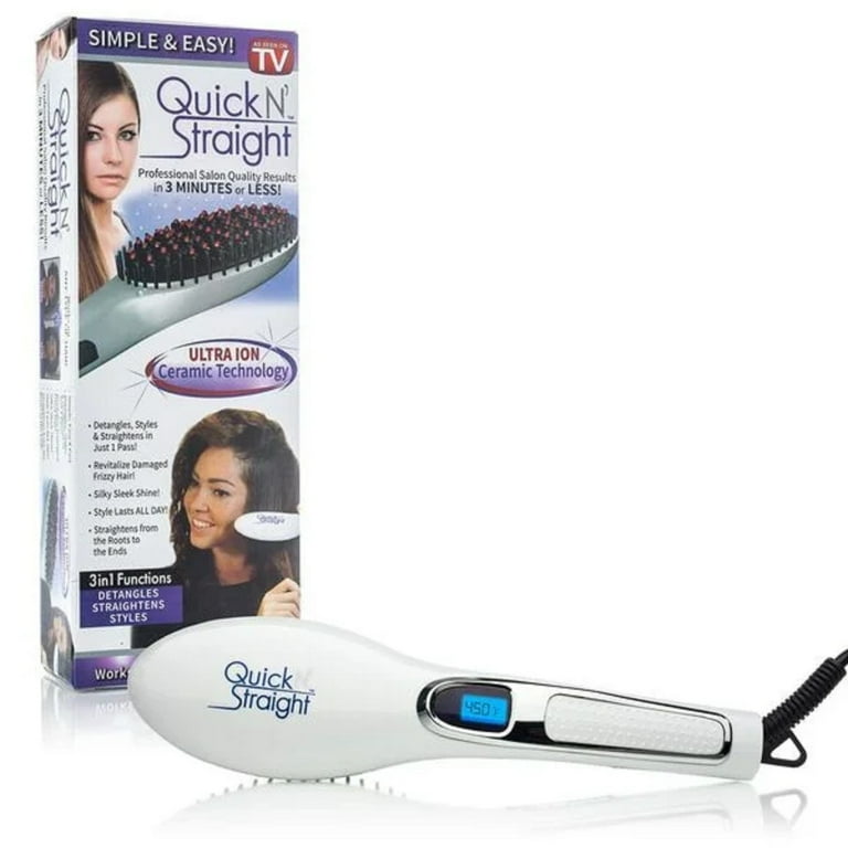 Quick N' Straight Ultra Ionic Ceramic Straightening Brush with