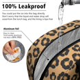 thumbnail image 5 of Brown and Orange Leopard Print Insulated Leakproof Lunch Box for Work, Lunch Bag for Women Men, Loncheras Para Mujer for Beach Travel Picnic Camping, 5 of 6