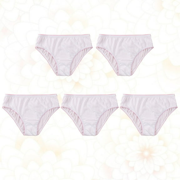 GOOHOCHY 5 Pcs Bump Disposable Panties Portable Underwear Soft and Comfortable