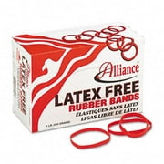 Alliance  Latex-Free Orange Rubber Bands  Size 64  1/4 x 3-1/2  440 per 1-1/4lb Box
