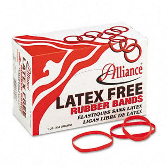 Alliance Latex-Free Orange Rubber Bands Size 64 1/4 x 3-1/2 440 per 1-1/4lb Box