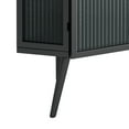 thumbnail image 5 of Corner Storage Cabinet with Tempered Glass, Adjustable Shelf, Freestanding Accent Corner Hutch Cabinet for Bathroom, Kitchen, Bedroom, Living Room, 5 of 7