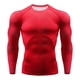 thumbnail image 1 of Qarigey Deporte de manga larga apretado Color sólido ropa deportiva ligera resistencia al desgaste camiseta térmica de compresión Jogging montañismo Camisetas Rojo Qarigey AP013563-03, 1 of 6