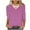 Purple, variant on Womens 3/4 Sleeve Striped Tops Crisscross V Neck Casual Tee Shirts Spring Fall Pullover Plus Size Tshirts (XL, Red)