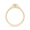 thumbnail image 2 of ANGARA Natural 0.5 Ct. Diamond Halo Ring in 14K Yellow Gold for Women (Ring Size: 3), 2 of 9