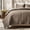 Espresso Brown, variant on EVERGRACE Cotton Sateen Quilt Set Queen Size, Pre-Washed Cotton Channel Stitch Coverlet Bedspread, 3 Pieces Lightweight Soft Bedding Sets for All Season, with 2 Pillow Shams, Light Sand
