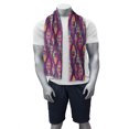 thumbnail image 2 of Fish Gym Towel, Style Colorful Ornamental with Leaves on the Background, One-Sided Quick Dry Microfiber for Beach Fitness & Swimming, 60" x 30", Plum Purple, by Ambesonne, 2 of 2