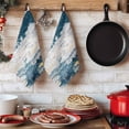thumbnail image 6 of Blue Grey Vintage Kitchen Towels Set of 4, Abstract Retro Art Absorbent Dish Towels for Kitchen, Microfiber Hand Towel, Quick Drying Tea Towel for Cleaning Decorative Dishcloths, 6 of 7