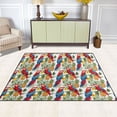 thumbnail image 5 of Ryvnso Parrots Pineapples Area Rug Floor Mats Non-Slip Home Carpet 63 x 48 inch, 5 of 7