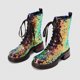 thumbnail image 2 of NECHOLOGY Botas Mujer Zapatos Botines para mujer Botines de mujer Lentejuelas de comercio exterior de moda en otoño e invierno Cómodo Punta redonda Tacón cuadrado Tacón grueso (B, 7.5), 2 of 7