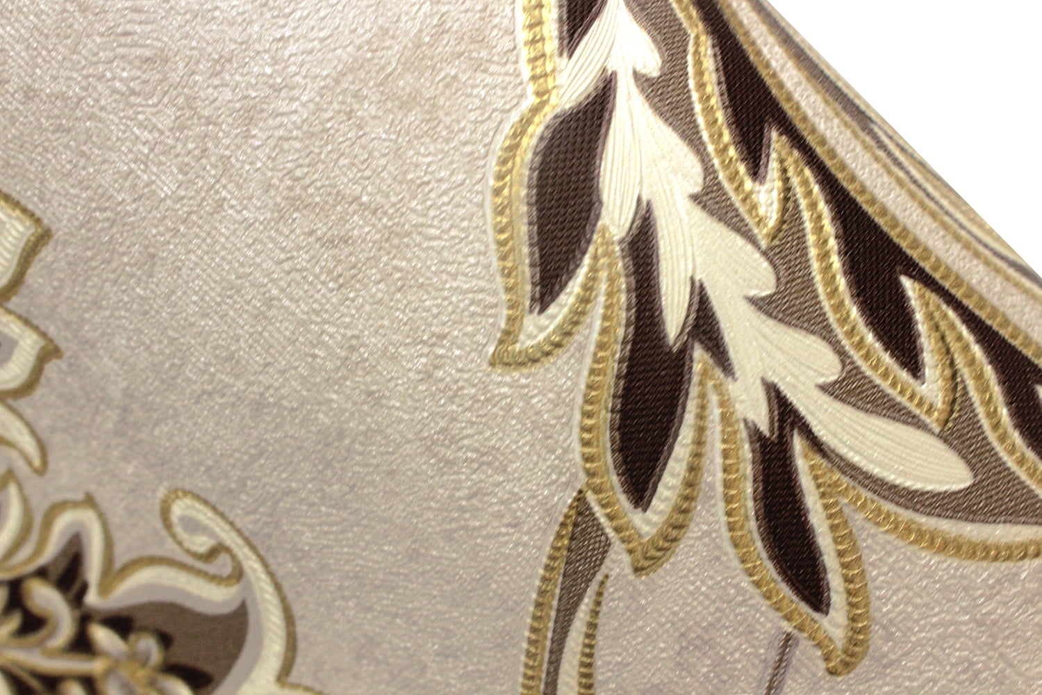 Beige/Gold/Brown/Yellow Damask Embossed Textured Thick Wallpaper Roll for Living Room Bedroom Decorative 20.86“ x 32.8'