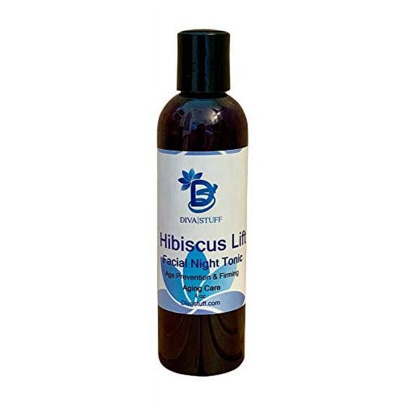 Diva Stuff Hibiscus Lift,Natural Age Prevention, Firming & Acne Healing Facial Night Tonic,4oz