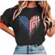 thumbnail image 4 of Haivin Funny Graphic Shirts for Women Summer Casual Short Sleeve Outdoor Workout Tee Tops, 4 of 5