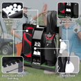 thumbnail image 5 of Superjoe Golf Bag Organizer, Premium Wooden Golf Storage Rack, Stylish Golf Bag Storage Rack, Golf Equipment Organizer for Garage, Holds 2 Golf Bags, Indoor Spaces and More (Black), 5 of 6