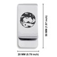 thumbnail image 2 of Stainless Steel Pisces Zodiac (Two Fishes) Classic Slim Money Clip Credit Card Holder, 2 of 2
