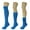Turquoise, variant on 2 Pairs Cotton Slouch Knee High Socks Shoe Size 5-10 (Golden Rod)