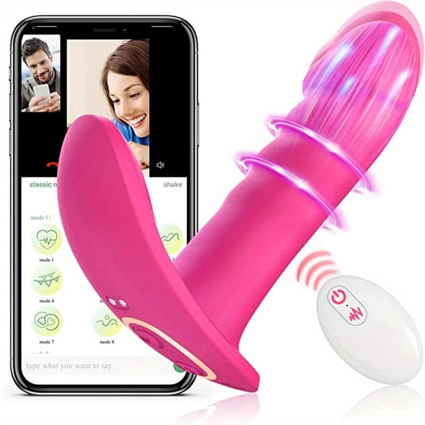1pc App Remote Control Wearable Panty Vibrator, 2 In 1 Dildo & Vibrating Panties Dual Sex Stimulator For G Spot Clit, Invisible Butterfly Panty Vibrator, Adult Sex Toys For Women Couples Pleasure