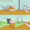 thumbnail image 5 of Puerta pequeña abatible para perros y gatos con 4 opciones de cierre redondas, 5 of 5