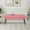 Pink, variant on Abble 38" Wide Upholstered Entryway Bench, Tufted Ottoman Bench, Small Bed Room Bench, Casual Dining Room Bench, Blue