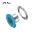 thumbnail image 3 of Uxcell 300set Grommets Kit Metal Eyelets 4.5mm 3/16" Hole Tiny Grommet for Shoes Clothes Belt Tag Sky Blue, 3 of 6