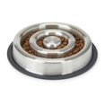 thumbnail image 4 of Stainless Steel Heavy Duty Slow Feeder Dog Bowls Anti Slip 2 Sizes Available (Small), 4 of 8