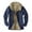 Dark Blue, variant on Meichang Mens Fleece Jackets Plus Size Plaid Hoodies Streetwear Button Down Shirt Jacket Classic Fit Long Sleeve Cardigan Jacket