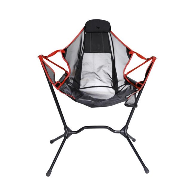 Collapsible Rocking Chair Outdoor Recliner for Camper Hiker Multifunctional Automatic Tilt Leisure Rocking Chair