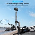thumbnail image 4 of instrument bracket,With Rubber Pads Camera Clamp Alloy With Dual Head With Rubber Adapter Mount Alloy With Dual Ball Mount Handlebar Adapter Mount Alloy With Ball Head With Stand, 4 of 6