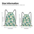 thumbnail image 2 of Kdxio Lotus Flower1 Print Drawstring Backpack Bag,Waterproof Draw String Back Sack, Gym Drawstring Bags Swim Bag For Unisex, 2 of 5