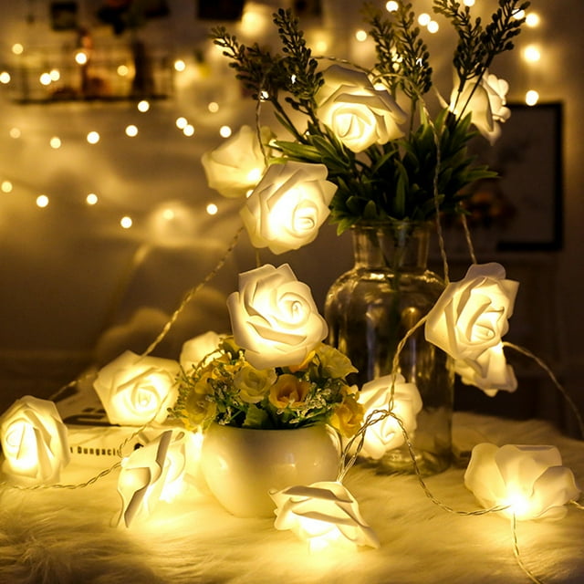 Cadena de Luces Decorativas BuyWeek LED Rosa 10 Piezas