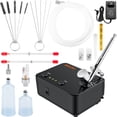 thumbnail image 1 of VEVOR Airbrush Kit, Portable Airbrush Set with Compressor, Airbrushing System Kit w/Multi-Purpose Dual-Action Gravity Feed Airbrushes, Art Nail Cookie Tattoo Makeup, 1 of 9