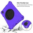 thumbnail image 3 of Kids Case for iPad mini 6th Gen 8.3" 2021 with Pencil Holder/Multi-Function Kickstand-Handle/Shoulder Strap, Protection Duty Shockproof Silicone Cover for iPad mini 6th Gen 8.3" 2021,Purple, 3 of 7