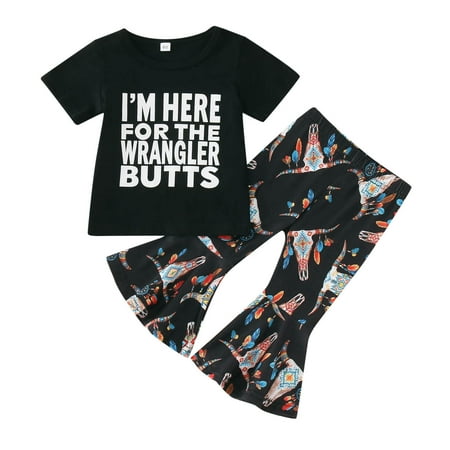 

ZIZOCWA Cute Outfit Toddler Girls Summer Short Sleeve Letter Cow Prints Tops Pants 2Pcs Outfits Clothes Set for Children Clothes T4 Girls Clothes Elephant Clothes for Baby Girl Teen Girl Sweatpants