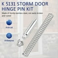 thumbnail image 5 of 3 Pack K 5131 Storm Door Hinge , Aluminum Screen Pins, Bushing Caps, Springs, 5 of 7