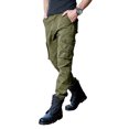 thumbnail image 2 of Ma Croix Mens Cargo Pants with Utility Belt Multi Purpose Pocket Lightweight Relaxed Straight Fit Twill Cotton Work Outdoor, 2 of 3