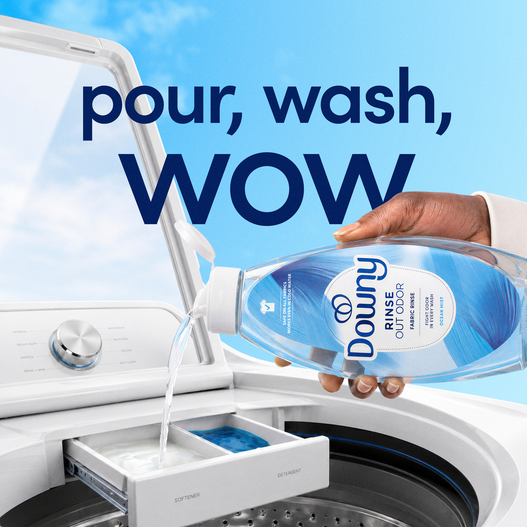 Downy Rinse Laundry Odor Remover, Ocean Mist Scent photo 6