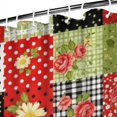 thumbnail image 3 of Pioneer Flower Floral Print Pattern Shower Curtain 84"x72", Bathroom Decorative Shower Curtain Set with 12 Hooks, Waterproof Washable, 3 of 6