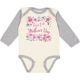 thumbnail image 3 of Inktastic Our First Mother's Day-roses and Daisies Boys or Girls Long Sleeve Baby Bodysuit, 3 of 5