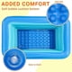 thumbnail image 4 of Paddling Pool for Kids, 150cm Rectangle Swimming Pool for Kids, Inflatable Baby Paddling Pool, Large Paddling Pool 2-Ring with Soft Inflatable Floor f, 4 of 5