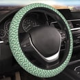 thumbnail image 3 of Lsque Dinosaurs on Roller Skater Ultra Soft Car Steering Wheel Cover for Women, Standard 15 inch Size for Truck Van SUV Auto, 3 of 8