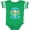 Football Green and White, variant on Inktastic Easter Jesus Loves Me with Cross and Flowers Boys or Girls Baby Bodysuit