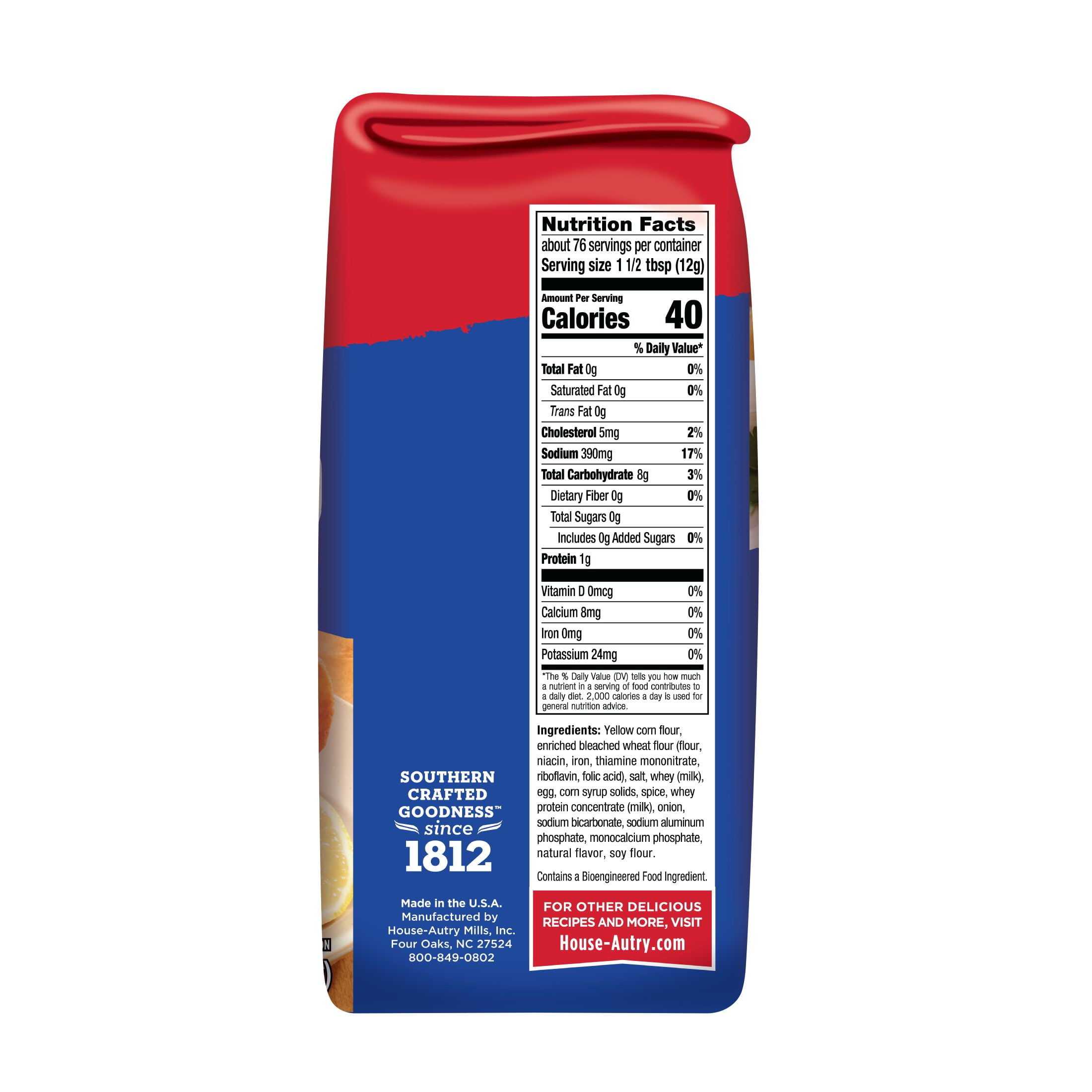 House Autry Seafood Seasoned Breading Mix 32z Crispy Coatings & Batters Frying Mix