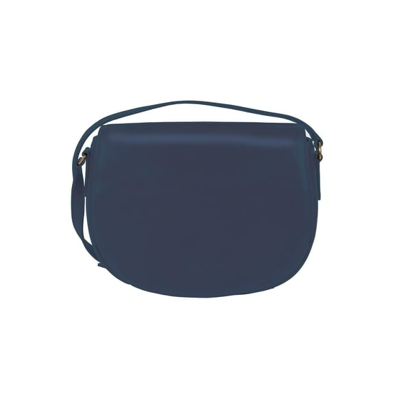 Scully Italia Big Nelly Full Flap Leather Handbag, Blue