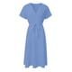 thumbnail image 3 of Puntoco Vestido De Manga Corta Con Cuello En V, Vestido Sexy De Color Sólido Con Cuello En V Y Manga Corta Para Mujer Azul Xl, 3 of 4